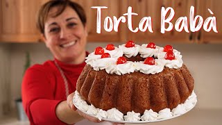 TORTA BABÁ Ricetta Facile di Benedetta Senza Planetaria Impastata a Mano [upl. by Gwendolin]