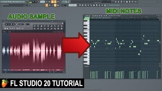 How To Convert Audio To Midi In FL Studio 20 [upl. by Winson822]