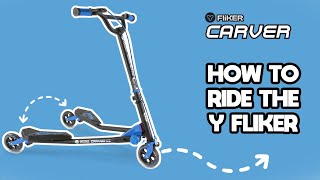 Yvolution Y Fliker 3Wheeled Scooter  Learn to Ride [upl. by Ellehciram]