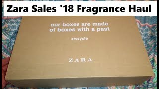 Zara Fragrance Haul  Sales 2018 [upl. by Atinwahs613]