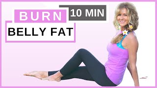 10 Minute Ab Workout For Women Over 50  Reduce Belly Fat Fast  Fabulous50s [upl. by Nananne]