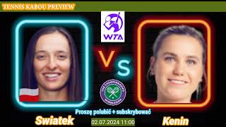 Swiatek vs Kenin Live Streaming  Wimbledon 2024  iga świątek vs sofia kenin na żywo [upl. by Namyac423]