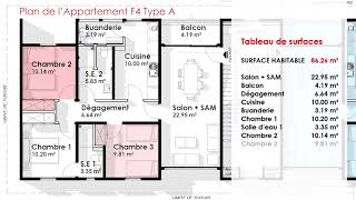 F4 Type A Capsule Vidéo OUEDO 20 000 LOGEMENTS [upl. by Julie592]