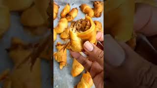 shorts  Easy Homemade Delicious Spicy Mini Pulled Pork Croissants Recipe [upl. by Iridis]