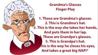 Grandmas Glasses Lyrics  Finger Play [upl. by Elleinahc]