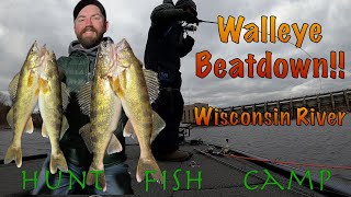 Walleye Beatdown on the Wisconsin River with a Navionics Breakdown [upl. by Anoif]