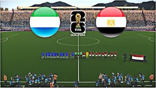 SIERRA LEONE vs EGYPT  FIFA WORLD CUP 2026 QUALIFIERS [upl. by Cronin]