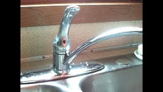 Leaking Delta Single Handle Faucet [upl. by Yeleak791]