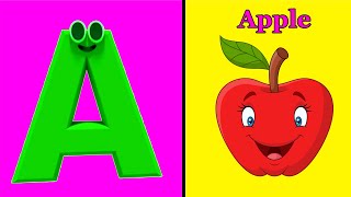 ABC songs  ABC songs  letters song for baby  phonics song for toddlers  ABC  A for apple [upl. by Ameen]