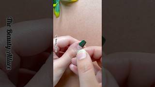 💅💚Easy tape nail art nailart2024 shorts shortvideo shortsvideo [upl. by Nahsez]