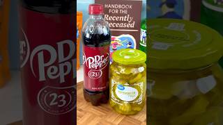 Does Dr Pepper and Pickles taste good youtubeshorts foodhacks snacks satisfying viral [upl. by Vas]