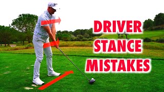 Do Not Make These Driver Stance Mistakes  Simple Golf Drills [upl. by Adnical]