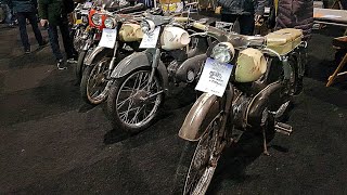 Oldtimerbeurs motoren bromfietsen in Rosmalen  Classic moped and motorcycle fair 2019 January [upl. by Lolly]