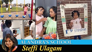 Alandras First day of School  Steffi Vlogs in Tamil [upl. by Lutim890]