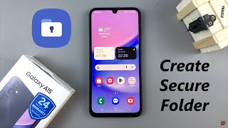 How To Create Secure Folder On Samsung Galaxy A15 [upl. by Olwena299]