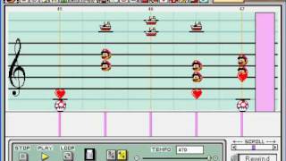 Mario Paint Composer Rugrats theme [upl. by Anwahsak]