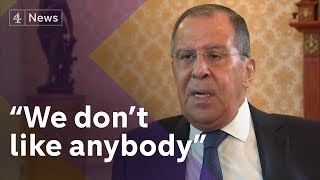 Exclusive Sergey Lavrov Russias Foreign Minister on Skripals Trump kompromat claims and OPCW [upl. by Ancier165]