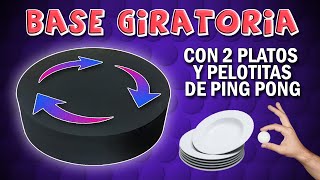 Base Giratoria casera hecha con 🍽🏓 Base giratoria DIY  How to make a rotating display stand [upl. by Dash]