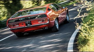 Lamborghini Espada on Lamborghinis 50th Anniversary tour in Italy [upl. by Alix]