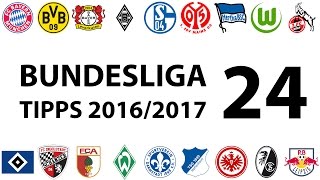 Bundesligatipps 24Spieltag 20162017 [upl. by Gladi276]