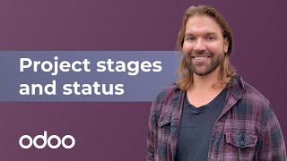 Project stages and status  Odoo Project amp Timesheets [upl. by Edyaw]