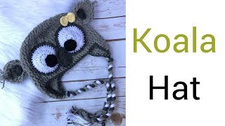 Crochet Baby Hat – Koala Hat Pattern [upl. by Disraeli840]