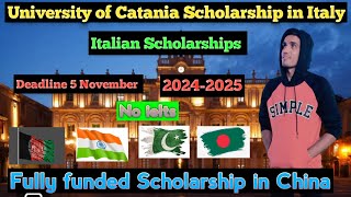 How to get Fully Funded scholarship in Italy university of Catania Scholarship 20242025 [upl. by Doroteya682]