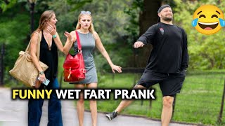 Funny WET FART Prank in New York More King Funny video [upl. by Borchert]