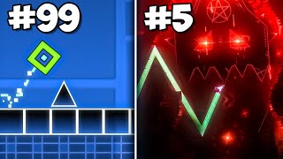 100 HARDEST Things EVER Done in Geometry Dash [upl. by Vassar978]