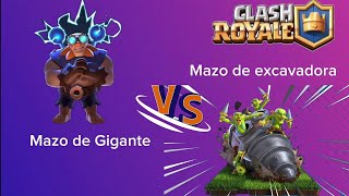 Mazo de excavadora duende🆚Mazo de Gigante Eléctricoclahsroyale clashroyalememesgamingviralvideo [upl. by Boeke]