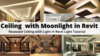 How to Make Ceiling with Moonlight in Revit Architecture ceiling in revit [upl. by Inesita]