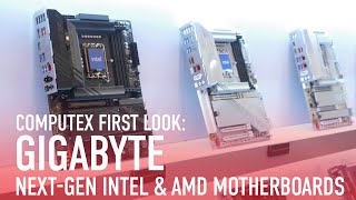 Gigabyte at Computex A Tour of New AMD X870 amp Intel Arrow Lake Motherboards [upl. by Arbua860]