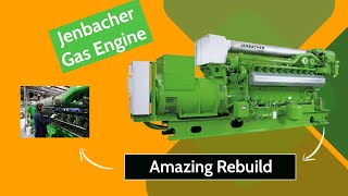 Jenbacher Gas Engine  Beautiful Rebuilt Time lapse [upl. by Alessandra]