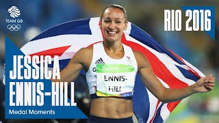 Jessica EnnisHill Heptathlon Silver  Rio 2016 Medal Moments [upl. by Danuloff]