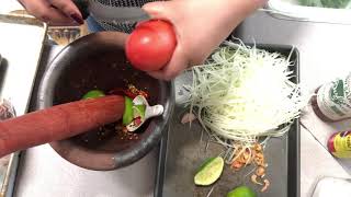 Spicy Papaya Salad  Thai style [upl. by Eddana]