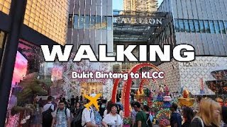 Walking from Bukit Bintang to KLCC l 4K l DJI Osmo Pocket 3 [upl. by Adnahsam]