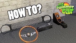 HOW TO INSTALL GT PARTS  MY SUMMER CAR [upl. by Sutsugua]