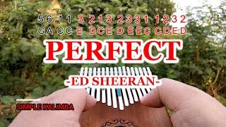 Perfect by Ed Sheeran  Kalimba with Easy Tab [upl. by Yobybab]