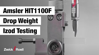 Amsler HIT1100F drop weight tester  Izod testing [upl. by Idnahs380]