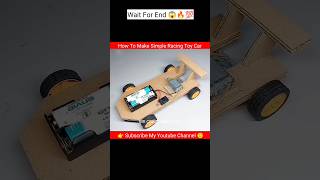 Simple Electric ⚡ Toy Car With Dc Motor  Simple Science Project  At home shorts [upl. by Taggart]