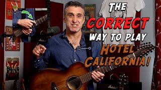 Play Hotel California CORRECTLY with Tabs amp chord charts [upl. by Walrath]