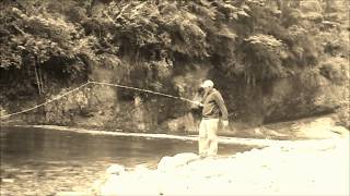 Casting a JM Reid 8 4wt Bamboo Fly Rod [upl. by Alys]