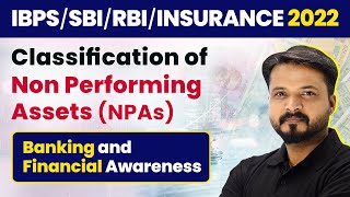 Classification of Non Performing Assets NPAs  Banking Awareness  RBISBIIBPSRRB [upl. by Idihsar744]