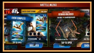 Earth Shattering  Unlock Rhamphorhynchus  Jurassic World The Game [upl. by Enelav]