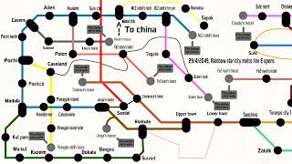 Evolution of rainbow star city metro map 20472050 Pending [upl. by Gemina625]