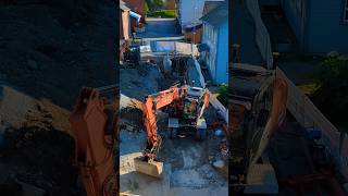 Big amp Small Excavator roadwork excavator street building [upl. by Dinah]