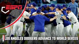 THE LOS ANGELES DODGERS ADVANCE TO THE 2024 WORLD SERIES ⚾️  ESPN MLB [upl. by Moorefield957]