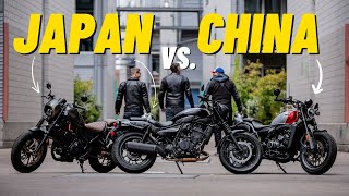 Kann das ChinaBike mithalten CFMoto 450CLC vs Honda CMX500 Rebel und Kawasaki Eliminator 500 SE [upl. by Noroj]