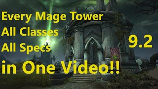 Every Mage Tower Challenges 3636 All Classes And All Specs Walkthrough  WoW Shadowlands 92 [upl. by Shannah]