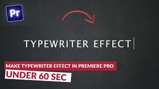 How to make Typewriter Effect  Premiere Pro 2023 [upl. by Adalbert]